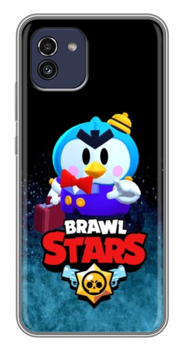 Силиконовый чехол с изображением "Мистер Пи Бравл Старс" для Samsung Galaxy A03 (A035)