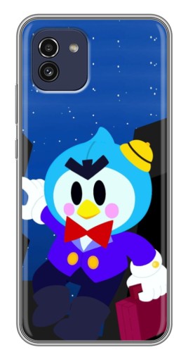 Чехол с принтом "Мистер Пи с чемоданчиком" для Samsung Galaxy A03 (A035)