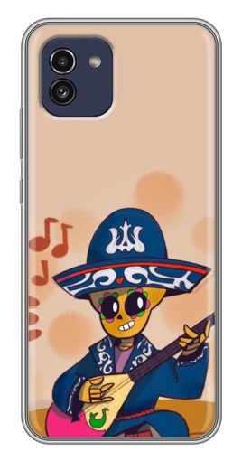 Чехол с картинкой "Музыкант Poco" для Samsung Galaxy A03 (A035)