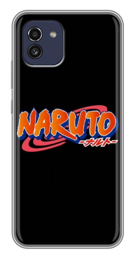 Силиконовый чехол с изображением "Надпись Naruto" для Samsung Galaxy A03 (A035)
