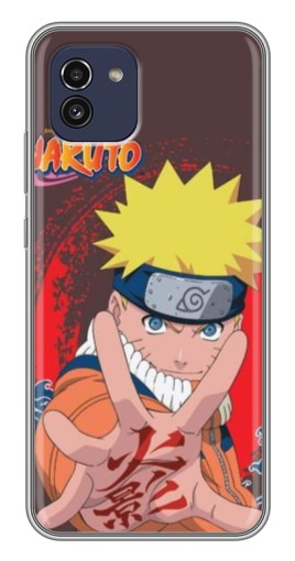 Силиконовый чехол с изображением "Naruto атакует" для Samsung Galaxy A03 (A035)