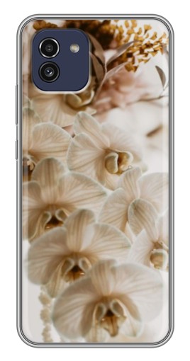 Силиконовый чехол с изображением "Нежная орхидея" для Samsung Galaxy A03 (A035)