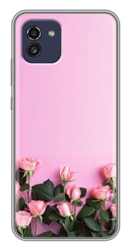 Чехол с принтом "Нежные розы" для Samsung Galaxy A03 (A035)