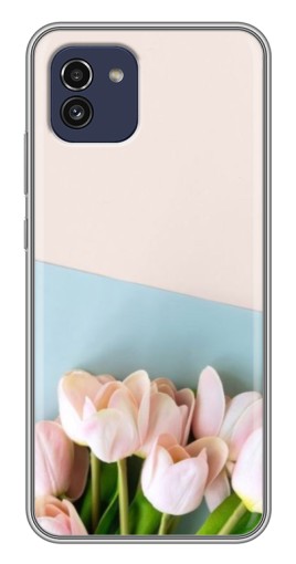Чехол с печатью "Нежные тюльпаны" для Samsung Galaxy A03 (A035)