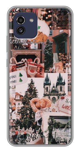 Силиконовый чехол с изображением "Новогоднее настроение" для Samsung Galaxy A03 (A035)