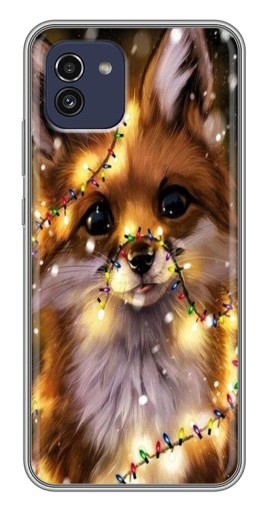 Чехол с принтом "Новогодний лесенок" для Samsung Galaxy A03 (A035)