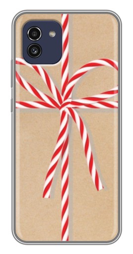 Чехол с принтом "Новогодний подарок" для Samsung Galaxy A03 (A035)