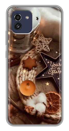 Чехол с печатью "Новогодняя атмосфера" для Samsung Galaxy A03 (A035)