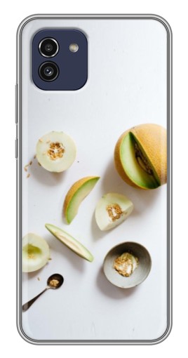 Чехол с картинкой "Обед из дынь" для Samsung Galaxy A03 (A035)