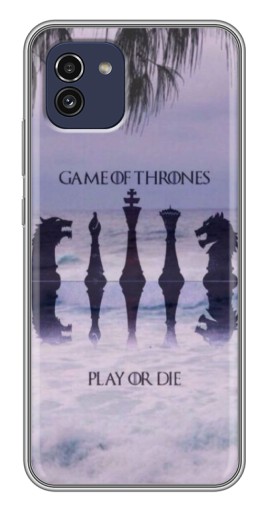 Чехол с картинкой "Play or Die" для Samsung Galaxy A03 (A035)