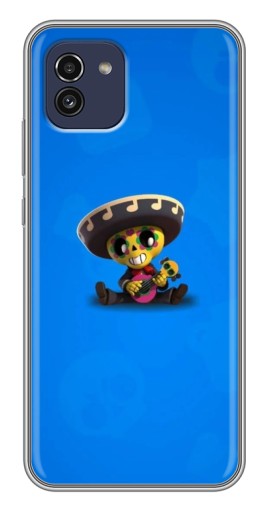 Силиконовый чехол с изображением "Poco с гитарой" для Samsung Galaxy A03 (A035)