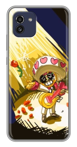 Силиконовый чехол с изображением "Поко Бравл Старс" для Samsung Galaxy A03 (A035)
