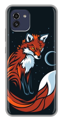 Чехол с принтом "Рыжая лиса" для Samsung Galaxy A03 (A035)