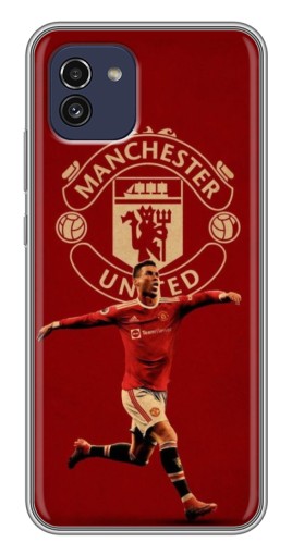 Чехол с принтом "Ronaldo в МЮ" для Samsung Galaxy A03 (A035)