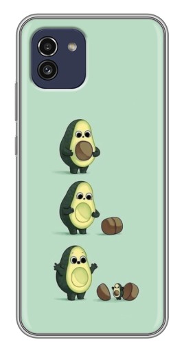 Чехол с принтом "Рождение авокадо" для Samsung Galaxy A03 (A035)