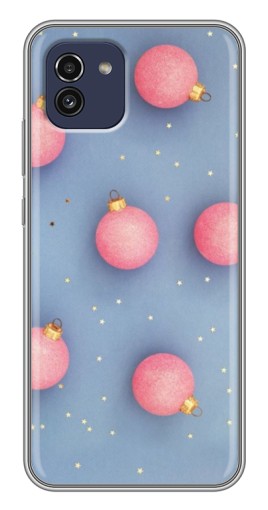 Силиконовый чехол с изображением "Розовые шары" для Samsung Galaxy A03 (A035)
