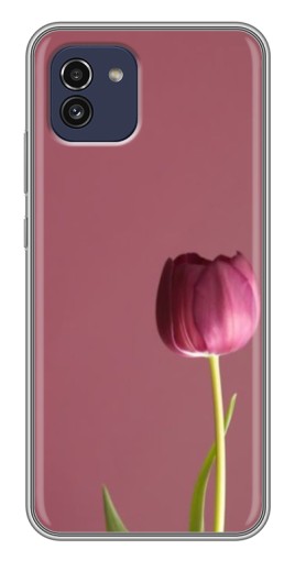 Чехол с принтом "Розовый тюльпан" для Samsung Galaxy A03 (A035)
