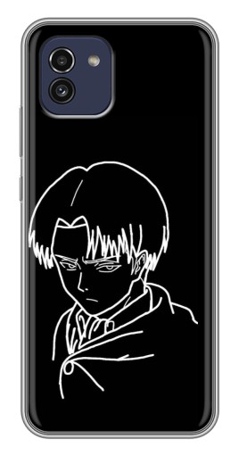 Чехол с принтом "Силуэт Леви" для Samsung Galaxy A03 (A035)