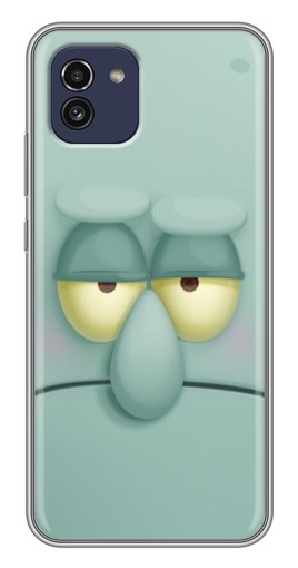 Чехол с принтом "Сквидвард" для Samsung Galaxy A03 (A035)