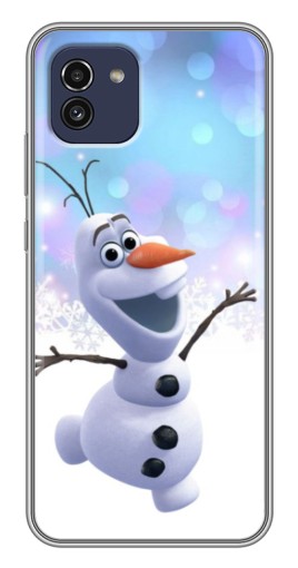 Чехол с принтом "Снеговик Олаф" для Samsung Galaxy A03 (A035)