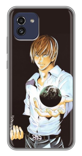 Чехол с картинкой "Стильный Лайт Ягами" для Samsung Galaxy A03 (A035)