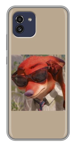 Чехол с картинкой "Стильный Ник" для Samsung Galaxy A03 (A035)