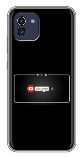 Чехол с картинкой "subscribed" для Samsung Galaxy A03 (A035)