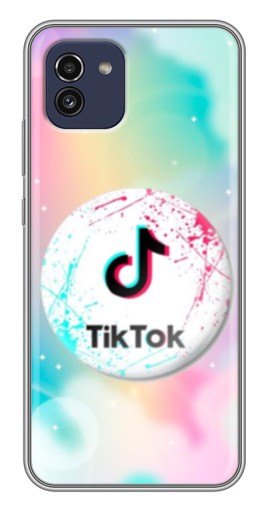 Чехол с картинкой "TikTok принт" для Samsung Galaxy A03 (A035)