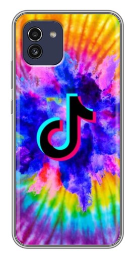 Чехол с принтом "TikTok в красках" для Samsung Galaxy A03 (A035)