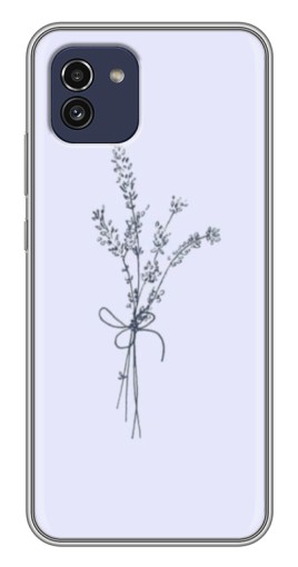 Чехол с принтом "Веточки лаванды" для Samsung Galaxy A03 (A035)