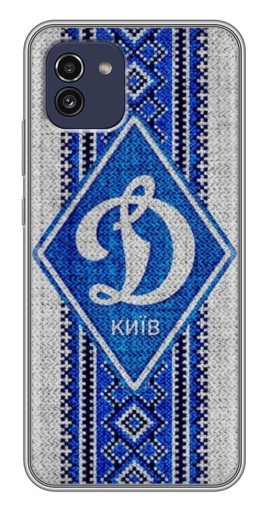 Чехол с картинкой "Вышиванка Динамо" для Samsung Galaxy A03 (A035)