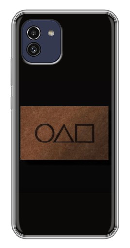 Чехол с печатью "Визитка игра в кальмара" для Samsung Galaxy A03 (A035)