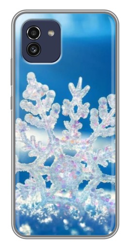 Чехол с картинкой "Яркая снежинка" для Samsung Galaxy A03 (A035)