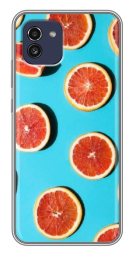 Чехол с печатью "Яркие грейпфруты" для Samsung Galaxy A03 (A035)