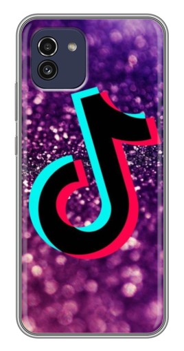 Силиконовый чехол с изображением "Яркий ТикТок" для Samsung Galaxy A03 (A035)
