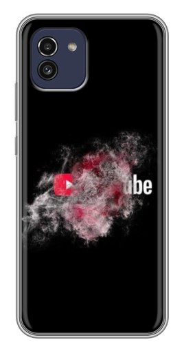 Силиконовый чехол с изображением "Яркий Ютуб" для Samsung Galaxy A03 (A035)