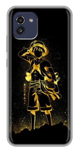 Силиконовый чехол с изображением "Золотой Де Луффи" для Samsung Galaxy A03 (A035)