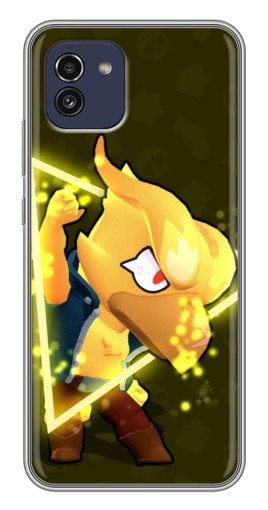 Чехол с картинкой "Золотой ворон" для Samsung Galaxy A03 (A035)