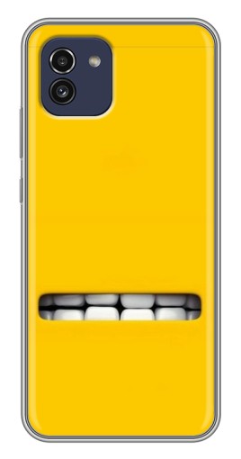 Силиконовый чехол с изображением "Зубы миньона" для Samsung Galaxy A03 (A035)
