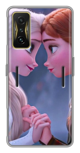 Чехол с принтом "Анна и Ельза" для Xiaomi POCO F4 GT