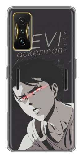 Чехол с принтом "АОТ Леви" для Xiaomi POCO F4 GT