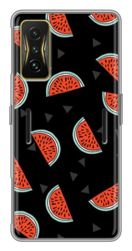 Чехол с принтом "Арбузы на черном" для Xiaomi POCO F4 GT