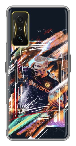 Силиконовый чехол с изображением "АРТ Haaland" для Xiaomi POCO F4 GT