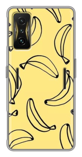 Силиконовый чехол с изображением "Бананчики" для Xiaomi POCO F4 GT
