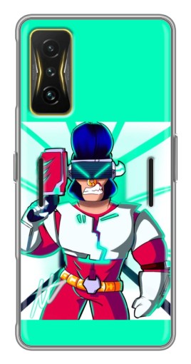 Чехол с картинкой "Булл в очках" для Xiaomi POCO F4 GT