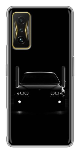 Силиконовый чехол с изображением "Черный бумер" для Xiaomi POCO F4 GT