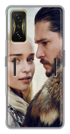Силиконовый чехол с изображением "Дейнерис и Сноу" для Xiaomi POCO F4 GT
