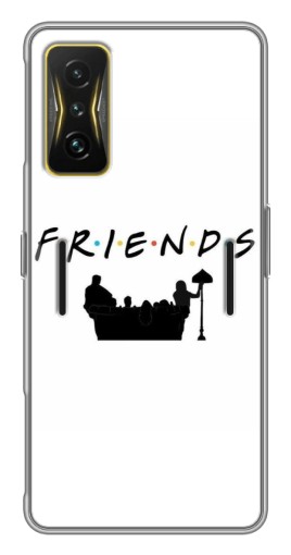 Чехол с картинкой "Друзья на диване" для Xiaomi POCO F4 GT