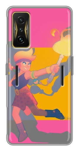 Силиконовый чехол с изображением "Эмбер бравл старс" для Xiaomi POCO F4 GT