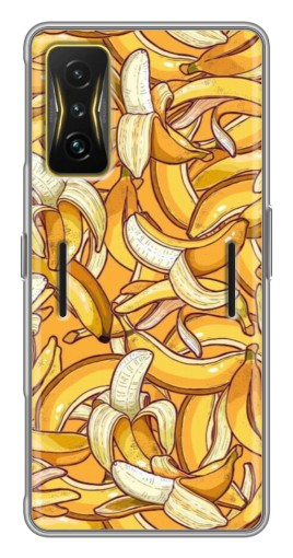 Чехол с картинкой "Фон бананов" для Xiaomi POCO F4 GT